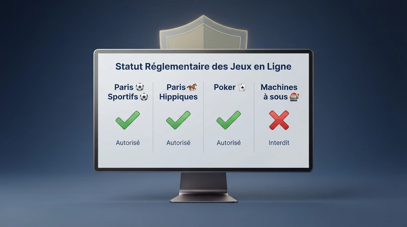 Une capture d'écran du site de l'ANJ montrant la liste des agréments délivrés, sans aucune mention de casino en ligne