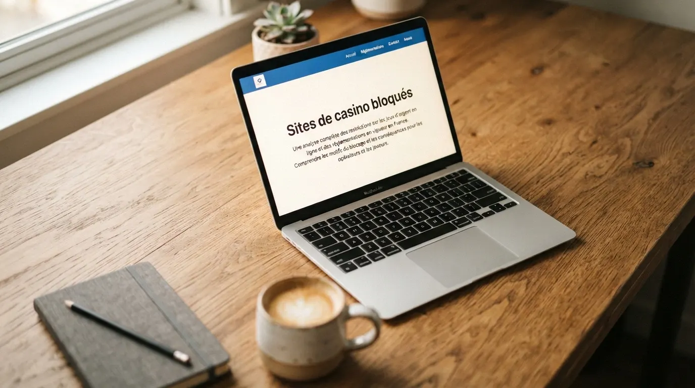 Capture de la page officielle de l'ANJ mentionnant l'offre illégale de casino en ligne