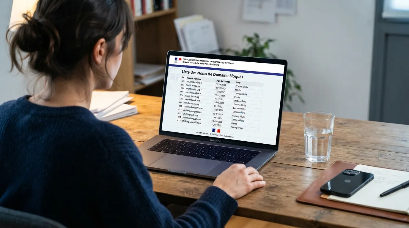 Page officielle de l'ANJ affichant la liste des sites de jeux bloqués et déréférencés depuis la France
