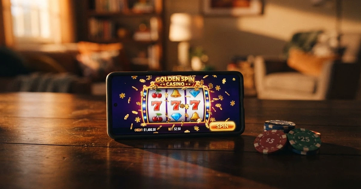 Page d'accueil d'un casino en ligne affichant une bannière de bonus sans dépôt