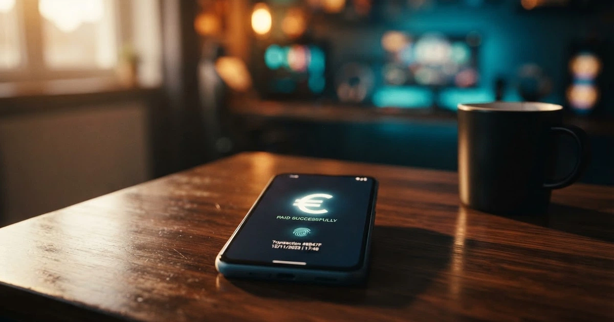 Téléphone affichant l'interface de paiement Google Pay à côté de logos de casinos en ligne