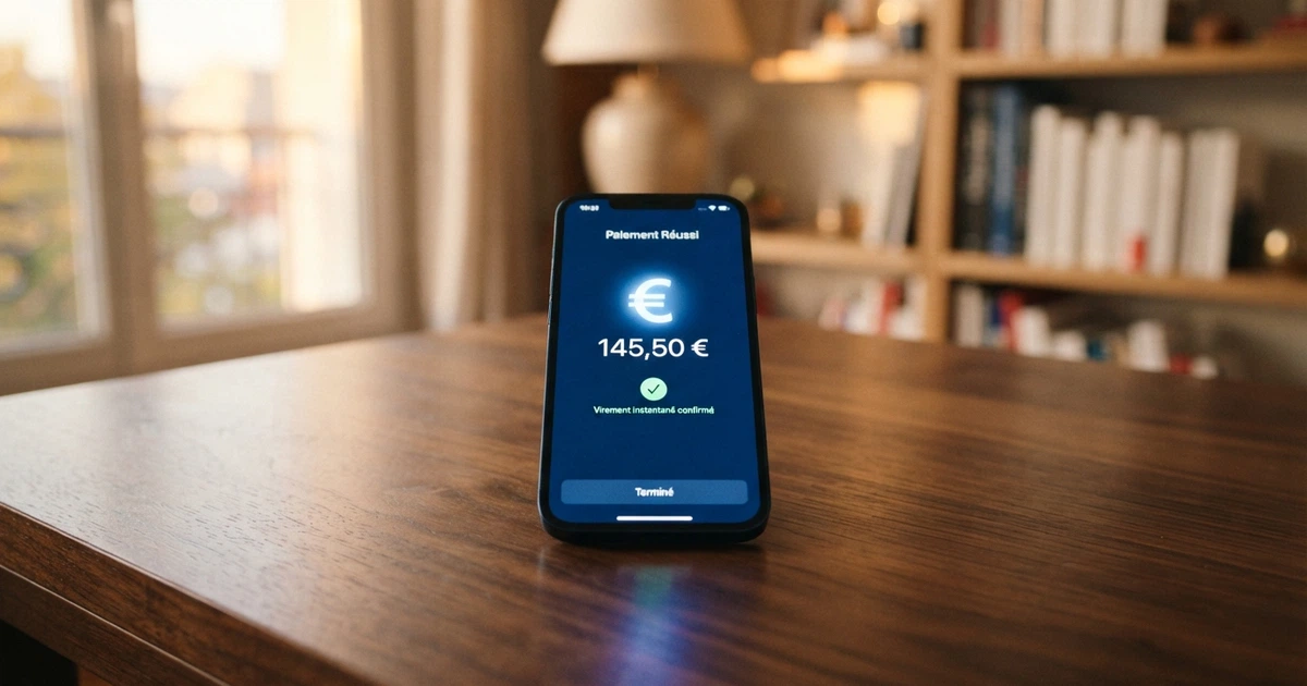 L'interface d'un smartphone affichant l'écran de paiement Lydia pour un dépôt casino