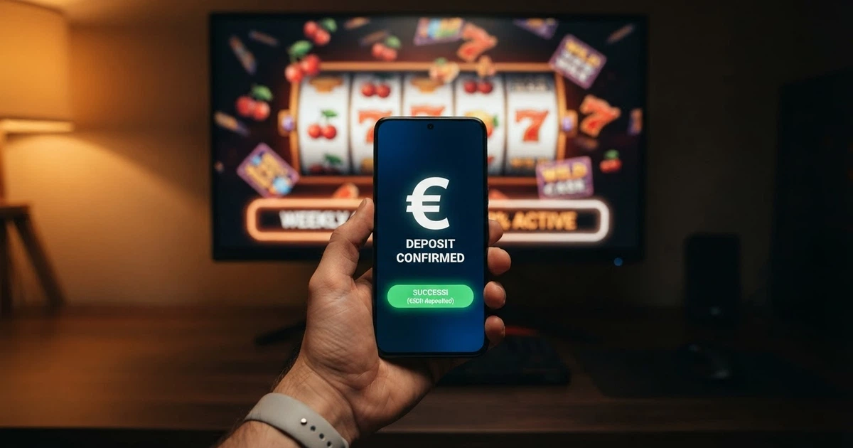Interface d'un casino en ligne affichant le logo PayPal parmi les options de paiement