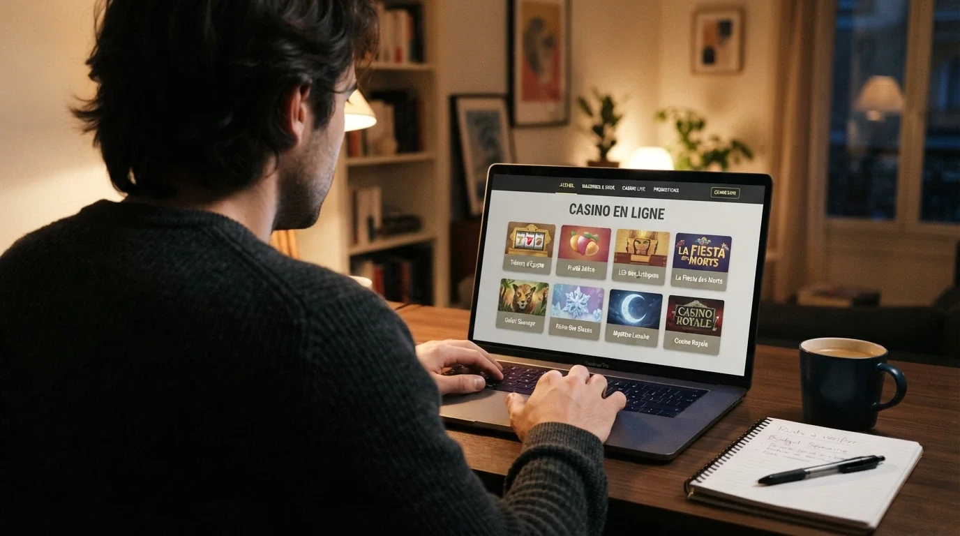 Capture d'écran comparative de plusieurs interfaces de casinos en ligne accessibles depuis un navigateur français