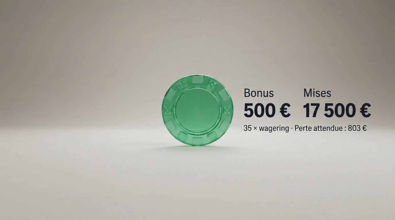 Comparaison visuelle des offres de bienvenue : pourcentage de match, plafond en euros et nombre de tours gratuits par opérateur