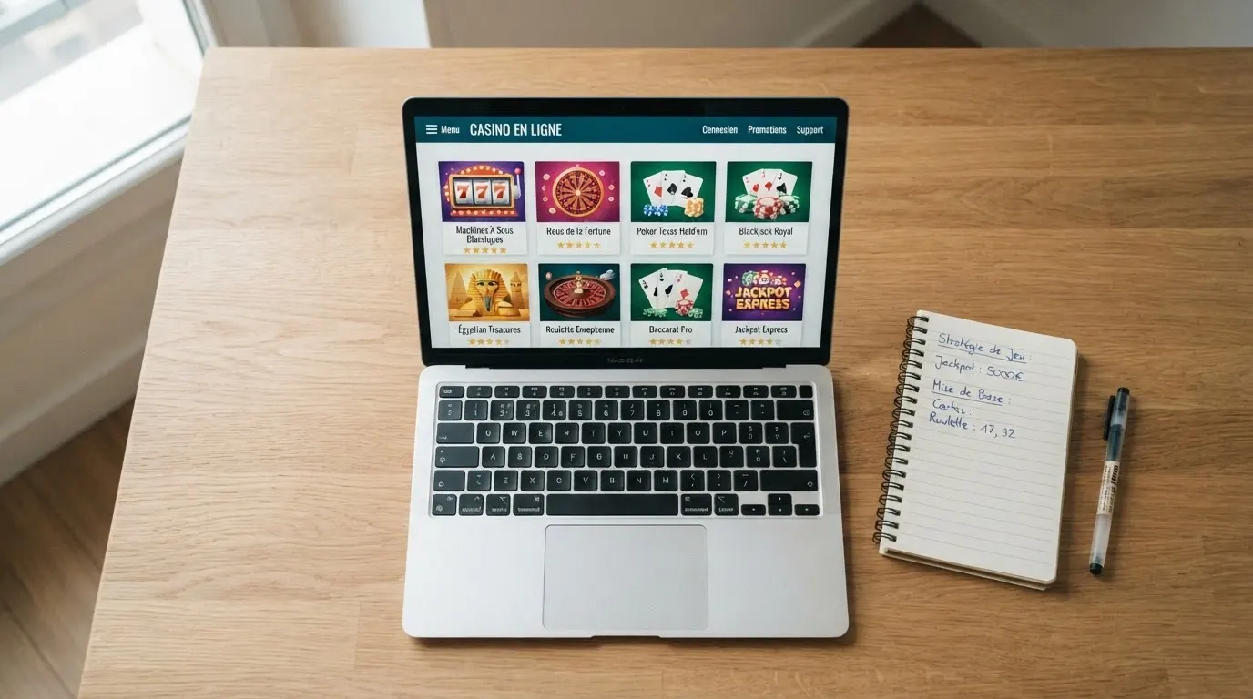 Capture d'écran d'un tableau comparatif listant plusieurs casinos en ligne avec leurs bonus, logo PayPal visible