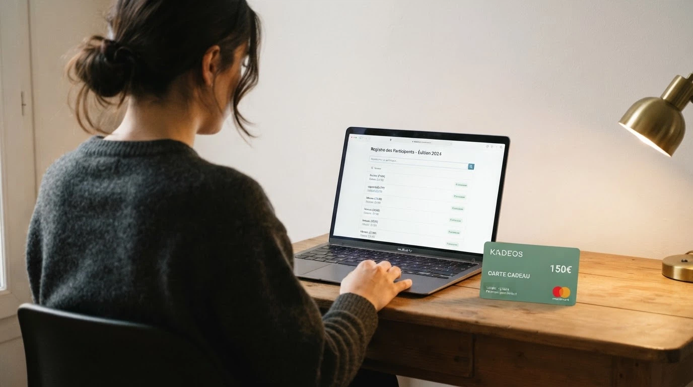 Un document officiel frappé du tampon ANJ posé sur un bureau, partiellement masqué par un ticket Cashlib, avec un écran en arrière-plan montrant une interface de casino