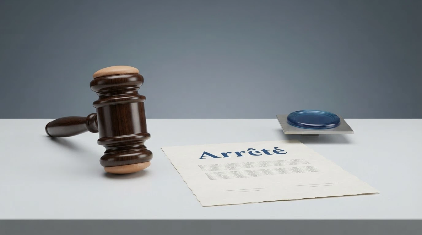 Un document officiel de l'ANJ posé sur un bureau, avec le logo de l'Autorité nationale des jeux visible