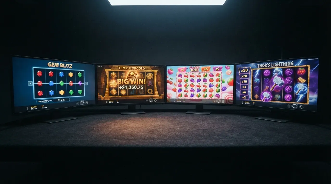 Les quatre machines à sous les plus associées aux offres de tours gratuits : Starburst, Book of Dead, Sweet Bonanza et Gates of Olympus