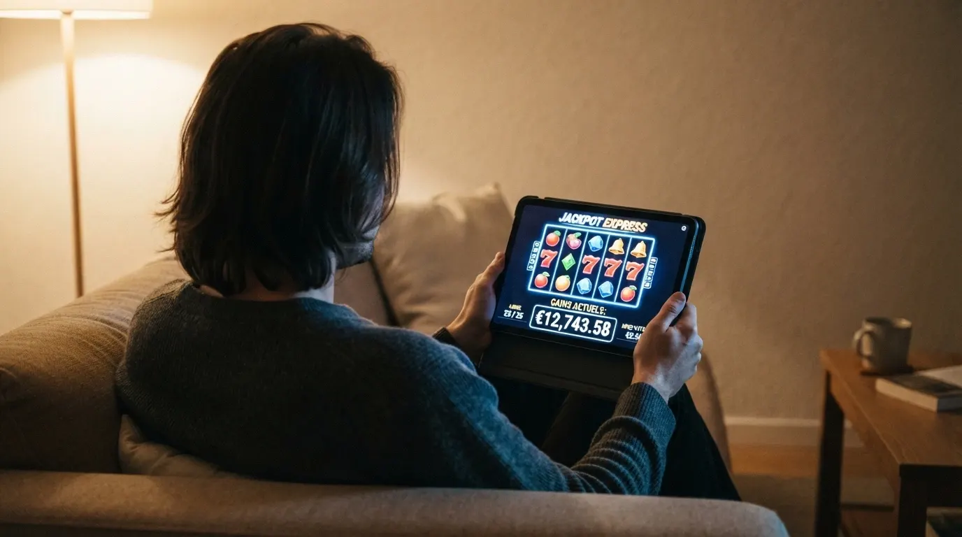 Écran partagé montrant plusieurs interfaces de casino en ligne côte à côte avec leurs compteurs de jackpot visibles